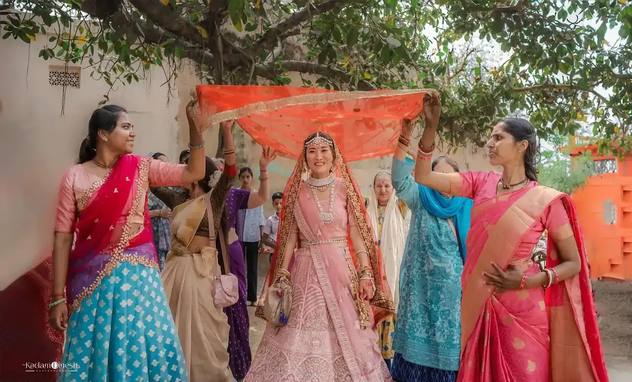 Wedding celebration atmosphere